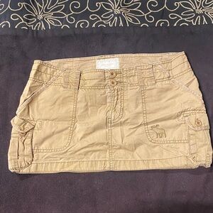 Abercrombie & Fitch Womens Cargo Utility Mini Skirt Size 6 Beautiful Preowned